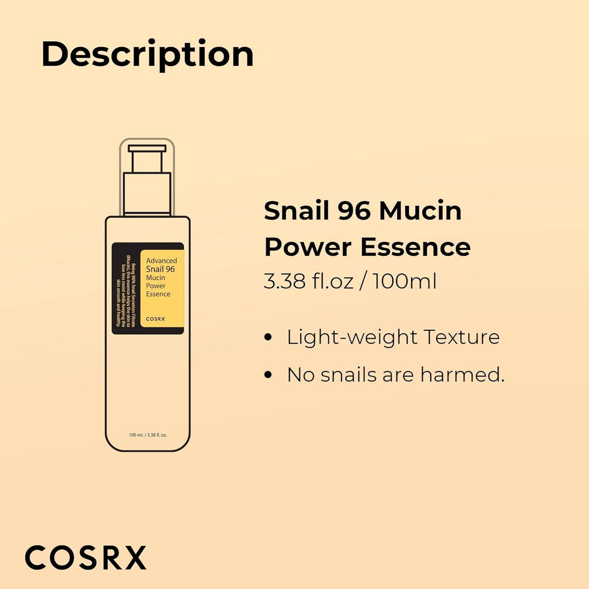 COSRX Advanced Snail 96 Mucin Power Essence 100ml hydrating facial essence