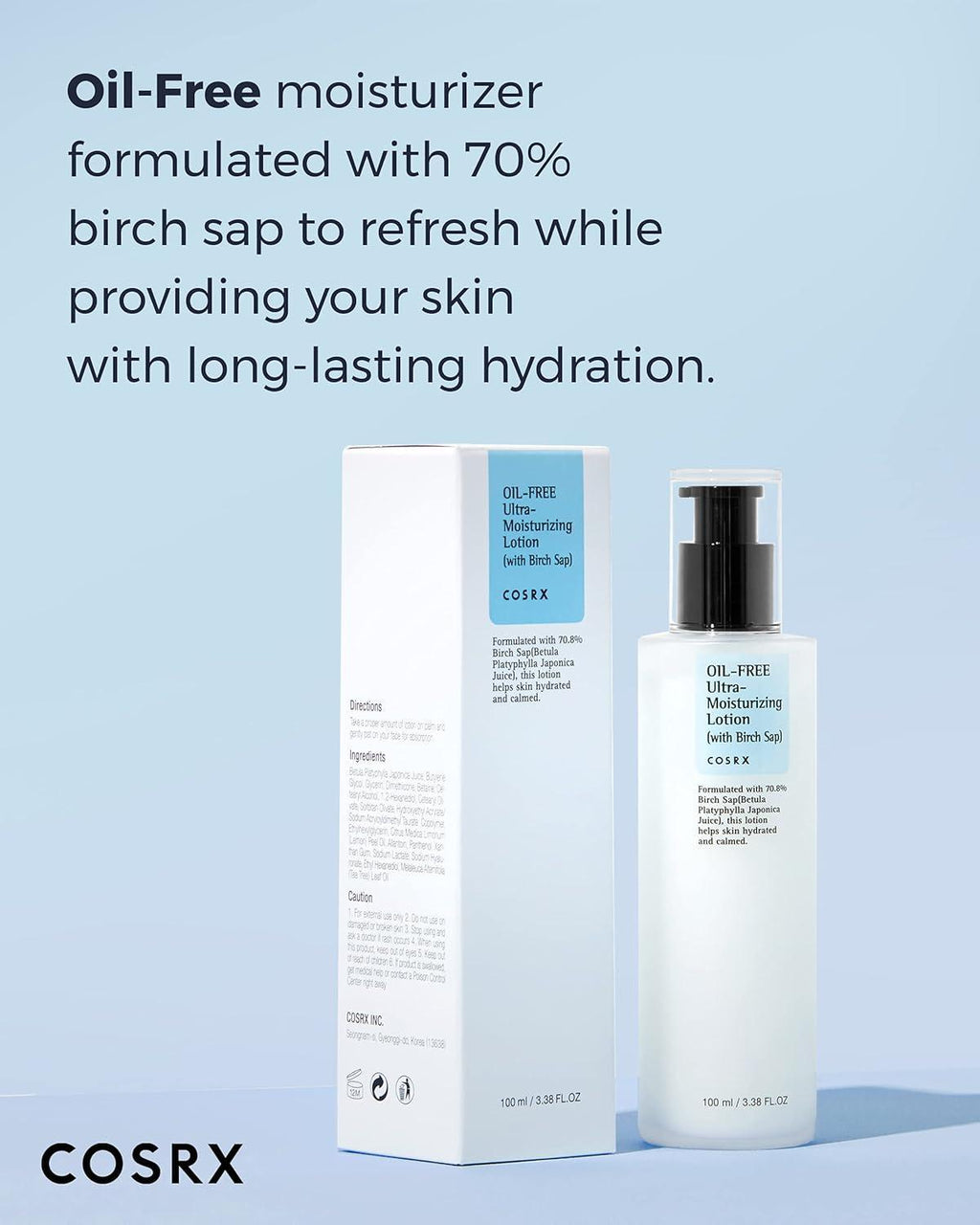 [Cosrx] Oil-Free Ultra-Moisturizing Lotion with Birch Sap 100ml