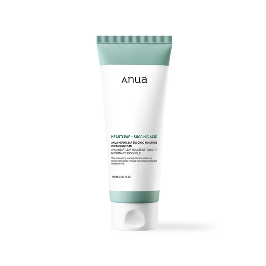 Anua HEARTLEAF SUCCINIC MOISTURE CLEANSING FOAM (150ml)