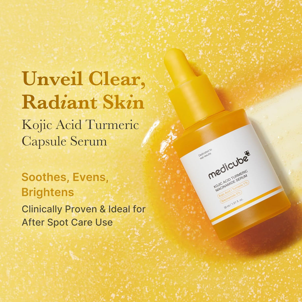 Medicube Kojic Acid Turmeric Niacinamide Serum (30ml)
