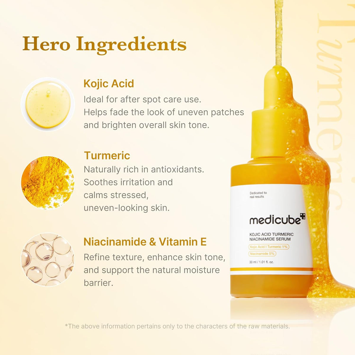 Medicube Kojic Acid Turmeric Niacinamide Serum (30ml)