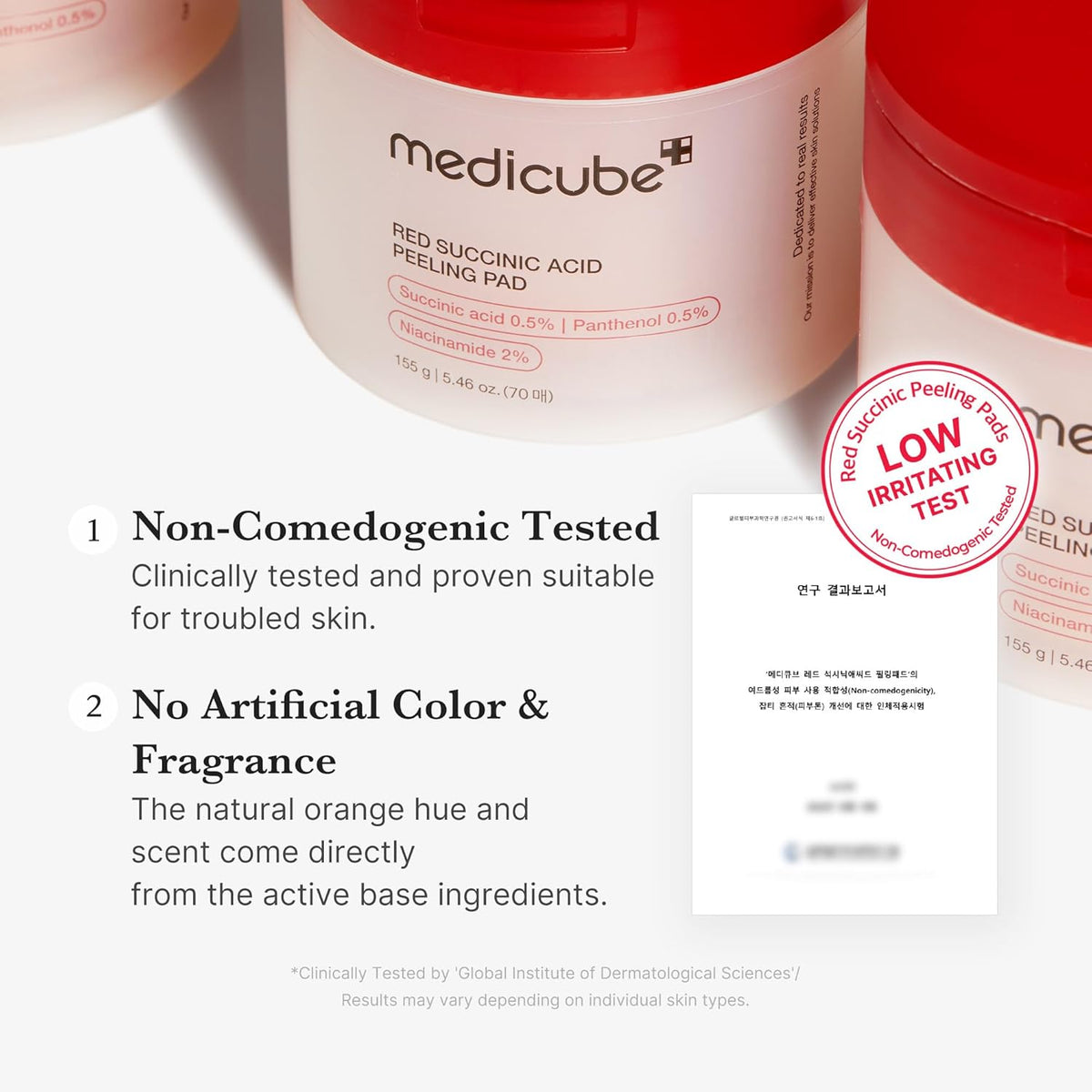 Medicube Red Succinic Acid Peeling Pads (70pcs)