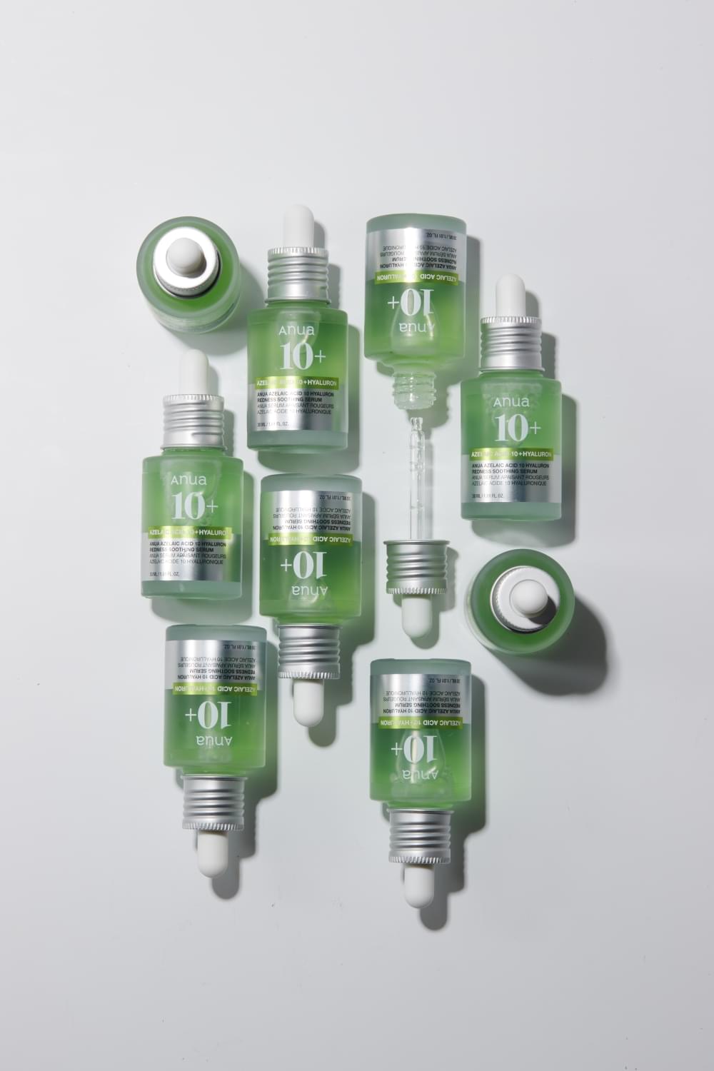 Anua Azelaic Hyaluron Soothing Serum 30ml facial serum in a glass dropper bottle