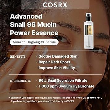 COSRX Advanced Snail 96 Mucin Power Essence 100ml hydrating facial essence