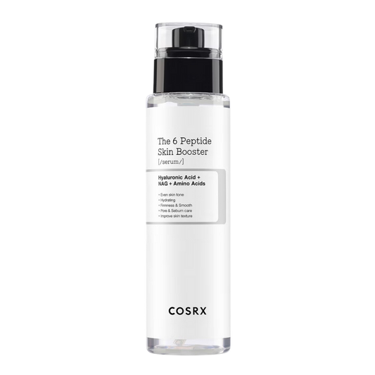 COSRX The 6 Peptide Skin Booster Serum 150ml facial serum bottle on a white background
