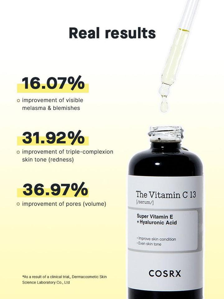 COSRX The Vitamin C 13 Serum 20ml dropper bottle and packaging