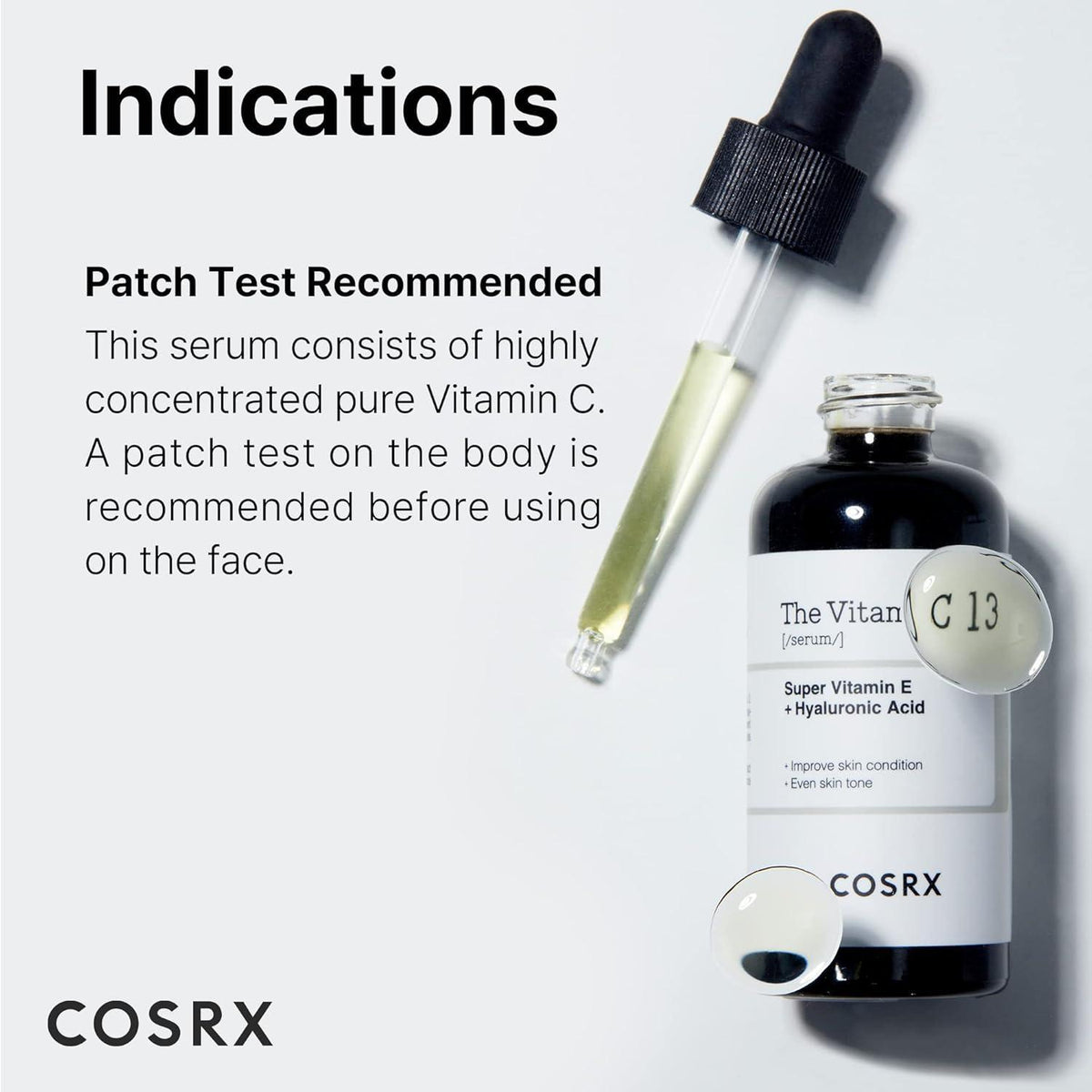COSRX The Vitamin C 13 Serum 20ml dropper bottle and packaging
