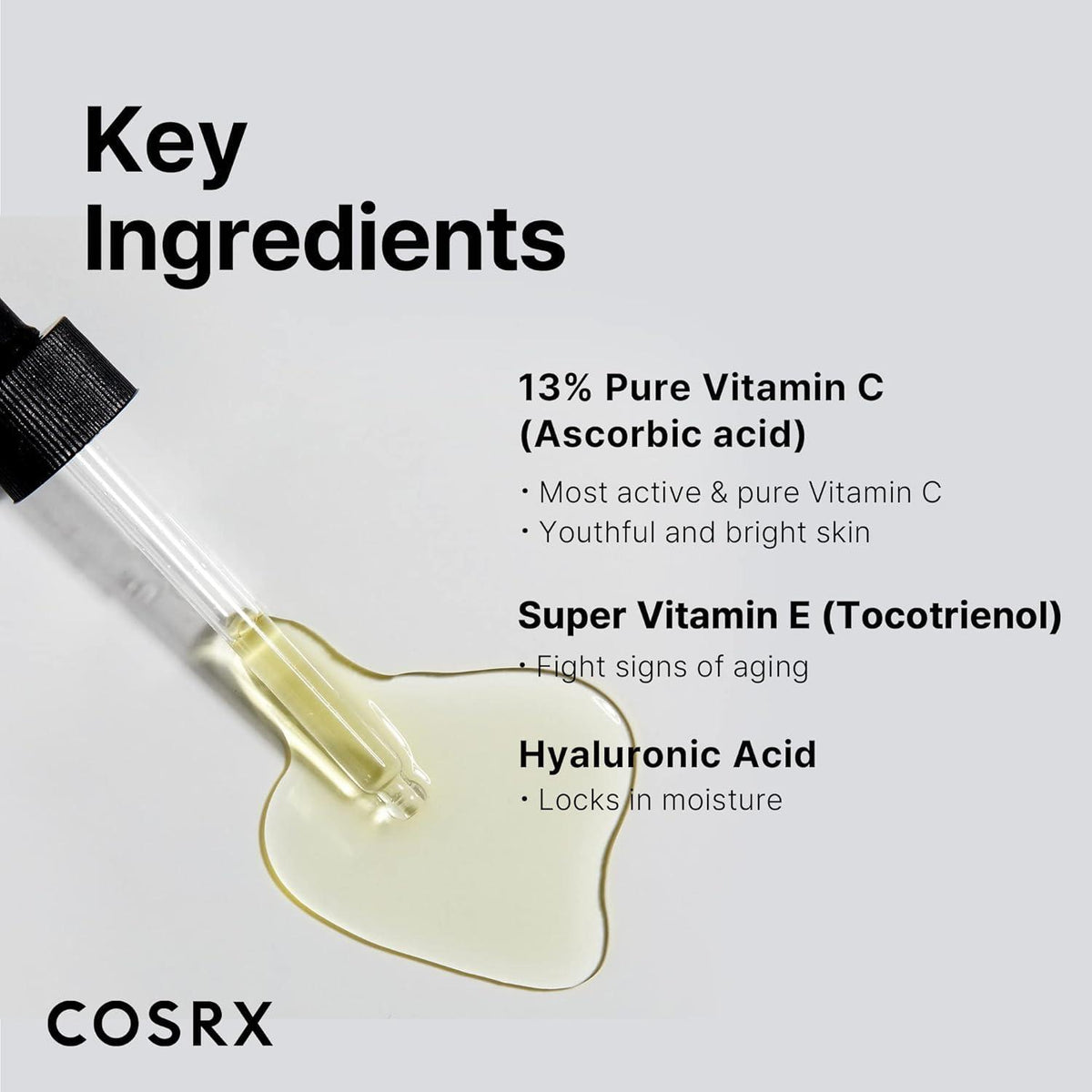 COSRX The Vitamin C 13 Serum 20ml dropper bottle and packaging