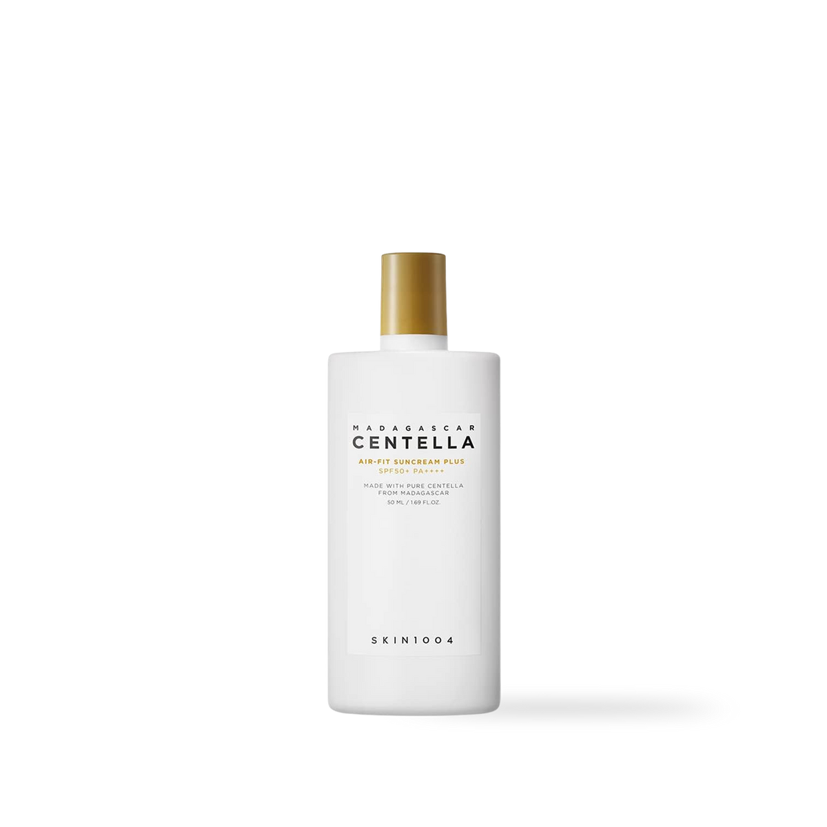 SKIN1004 Madagascar Centella Air-Fit Suncream Plus SPF50+ PA++++ (50ml) sunscreen tube on a white background
